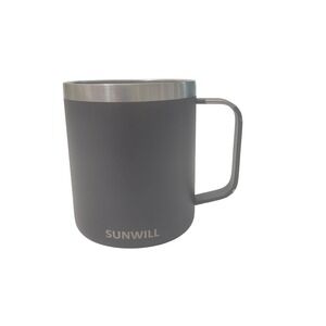 Sunwill Insulated Coffee‎ Mug Black Stainless Steel Travel Tumbler